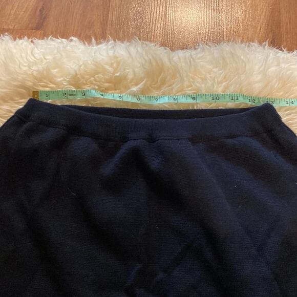 Vintage Women’s Navy Blue Midi Pencil Skirt Knit Lined Sz S/M No Tags - Picture 4 of 6